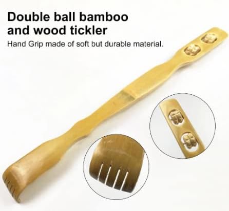 Bambusov stražnji straša s masažnim valjkama 18 + bonus pilinga za leđa