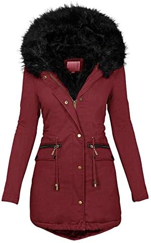 FOVIGUO RADI dugih rukava plus veličine Outlorewear Women klasični zimski čvrsti kaputi postaju snježna jakna s kapuljačom