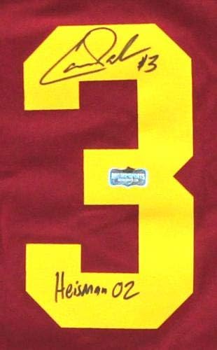 Carson Palmer potpisao je NCAA USC Trojans Maroon Nike Jersey s natpisom Heisman 02 - Autografirani dresovi na fakultetima