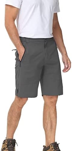 PDBOKEW muške kratke hlače casual lagane planinarske kratke hlače 4 džepova s ​​patentnim zatvaračem