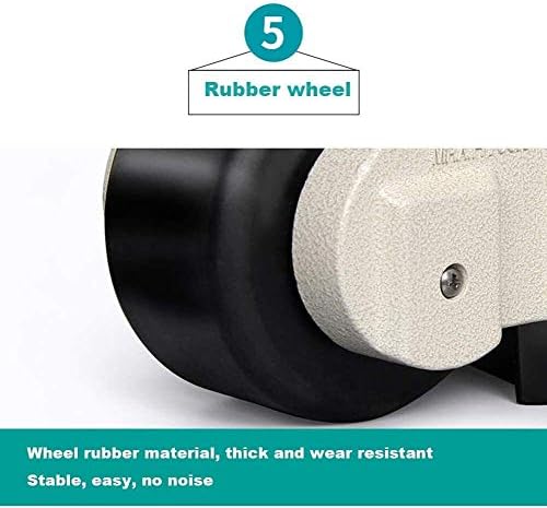Nianxinn 4 pakiranje izdržljivih teških industrijskih kotačića kotača, podesivih/sigurnosti, rotiran od 360 °, za radionice,