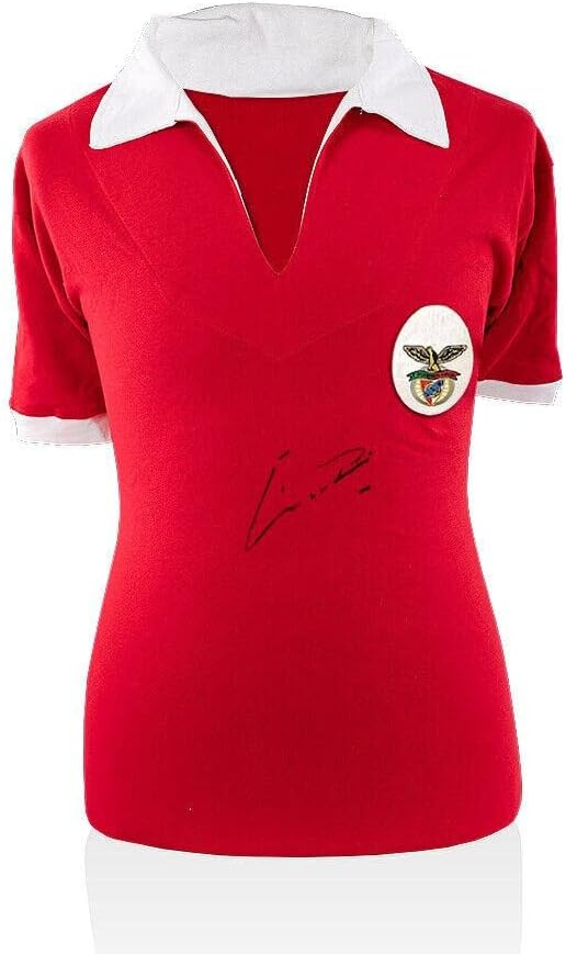 Eusebio je potpisao benfica košulja s autogramom dres - Autografirani nogometni dresovi