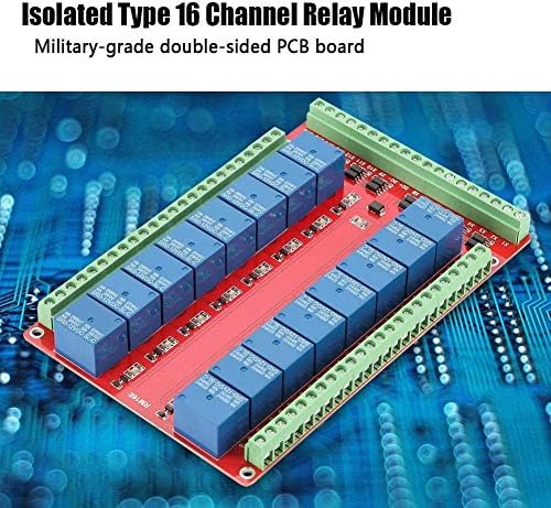 ZYM119 16 kanalni relejni modul Izolirani tip 16 kanala releja modula sučelja s visokim/niskim razinama DC 5/12/24V ploča