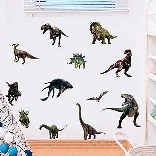 Zidne naljepnice dinosaura koje se ljušte i lijepe uklonjive zidne umjetničke naljepnice za dječju spavaću sobu, dječju igraonicu,