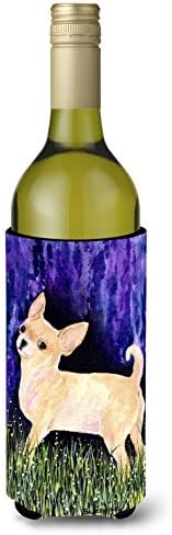 Caroline's Treasures SS8514Literk Zvjezdana noć Chihuahua zagrljaj boce za vino, hladnjak za hladnjak za hladnjak stroj za