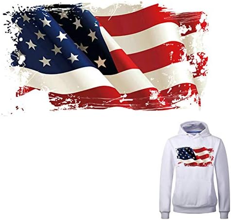 Američka zastava željezo na flasteru naljepnice za prijenos topline za jakne traperice majice ukrasi za odjeću za žene muškarci