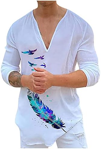 Muške Ležerne polo majice za muškarce, labava majica s cvjetnim printom, gornji dio s izrezom u obliku slova A i hipster