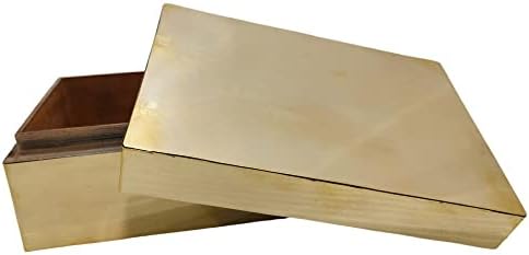 Ukrasna drvena sjajna zlatna kutija za odlaganje za nakit ručno završena drži se uzorka Oraganizer pravokutni oblik Male