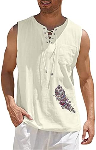 BMISEGM Ljetne košulje za vježbanje za muškarce proljetne i ljetne vrhove casual sportski bez rukava Top Pamuk prsluk Top