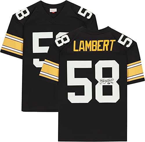 Crna kopija dresa s autogramom Jack Lambert 's autogramom od M &A s natpisom M ' 90 - NFL dresovi s autogramom Jack Lambert.
