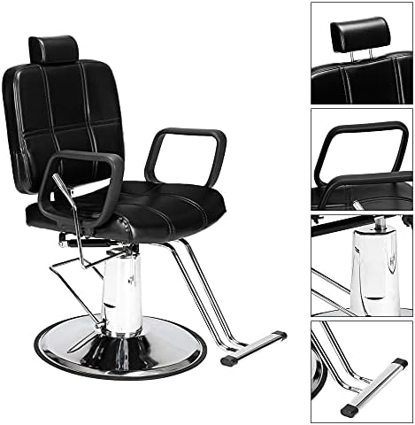 ZLXDP brijač stolica nasloni za frizura za frizura frizera crno