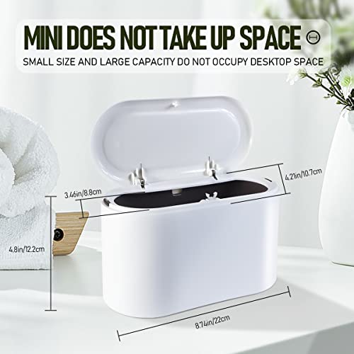 Mini stolna kanta za smeće s poklopcem uredski pult kanta za smeće tipa guranja mala kanta za smeće komoda kuhinja kupaonica