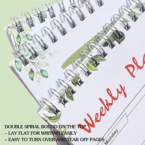 Tjedni planer Note Pad 52 listovi za suznice tjedni za planiranje s kontrolnim popisom, 6,5 x 9,8 bilježnica za planer stola