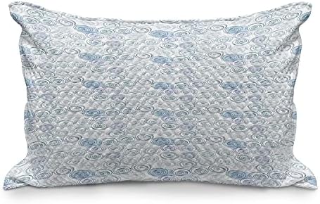 Ambasonne Sažetak prekrivenog jastuka, jednostavan kreativni uzorak vrtložnog motiva, standardni pokrov jastuka za kraljevske