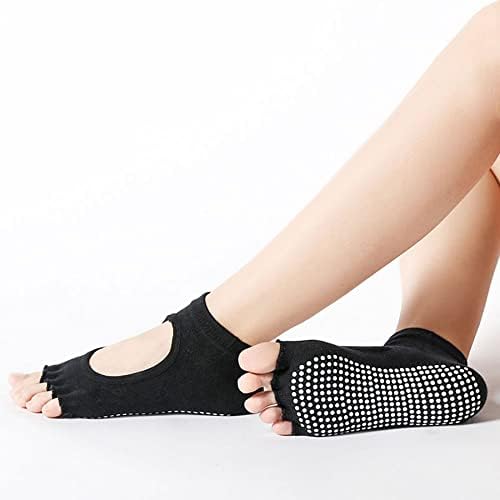 Nogaste čarape joge za žene pilates čarape s hvataljkama pamuk non Slip otvorene nožne nožne noge za pilates čisti balet
