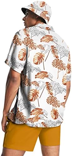 Babioboa muške havajske košulje sets 2 komada gumba dolje na plaži Tropical Aloha Print Outfit s kašikom