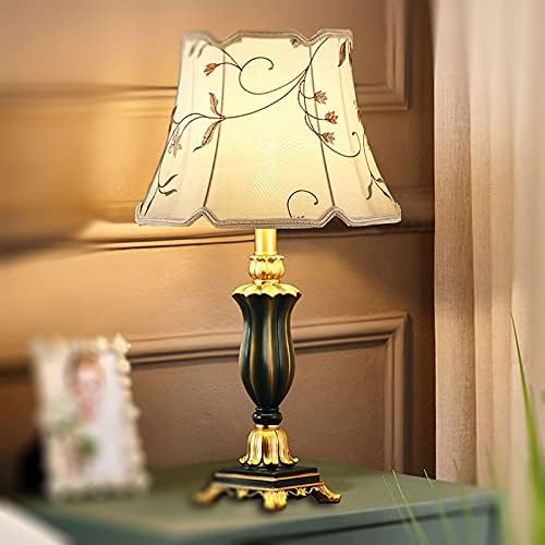Sunesa noćna svjetiljka stolna svjetiljka Tradicionalna za dnevnu sobu 21.26 '' Retro Spavaća svjetiljka smola sa sivom zelenom