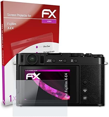 ATFOLIX plastično staklo Zaštitni film kompatibilan s Fujifilm X-E4 stakleni zaštitnik, 9h hibrid-staklena fx staklena zaslon