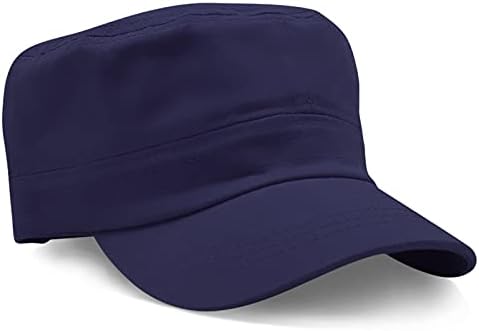 STASHCART vojni šešir za muškarce - podesivi vojni šešir, kadet kade, pamučni kastro šešir
