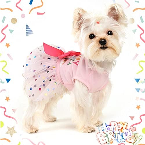 Pseće rođendanske haljine za male pse djevojka ljetna odjeća ružičasta pseća haljina mala pseća haljina haljina princeza