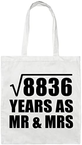 Designsify 94. godišnjica korijena od 8836 godina kao gospodin & gospođa, pamučna torba za torba za višekratnu upotrebu za