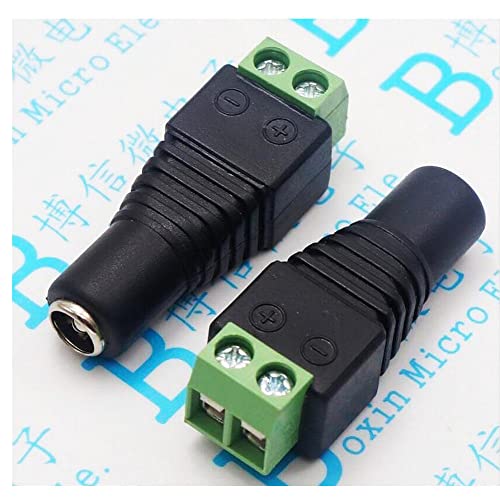 10pcs DC utikač CCTV kamera 5,5 mm x 2,1 mm DC kabel za napajanje Adapter za priključak utikača 5,5x2.1 mm do povezivanja