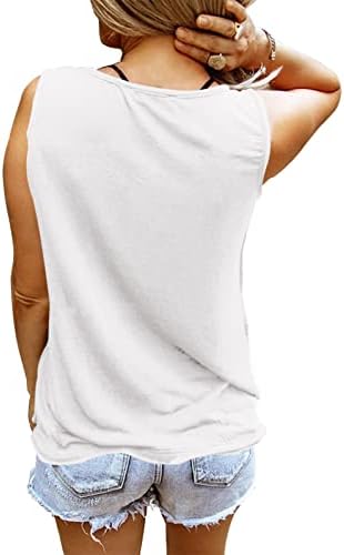 Ženski spremnici bez rukava labavi fit ljetni modni seksi V vratni majica