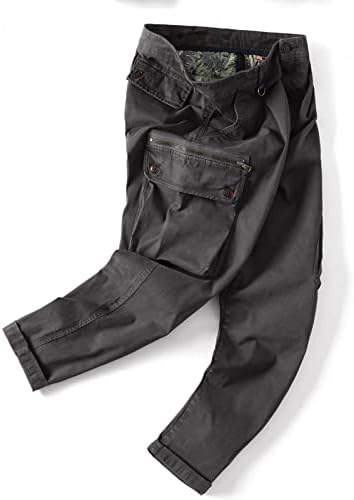 Muške teretne hlače modne traper hlače s džepovima na otvorenom Plus size sportske hlače Pune dužine