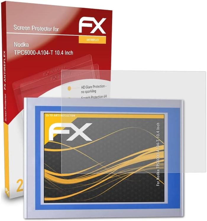 ATFOLIX Zaslon Zaštitnik kompatibilan s Nodka TPC6000-A104-T 10,4 inčni zaslonski film, anti-reflektivni i šok-apsorbirajući