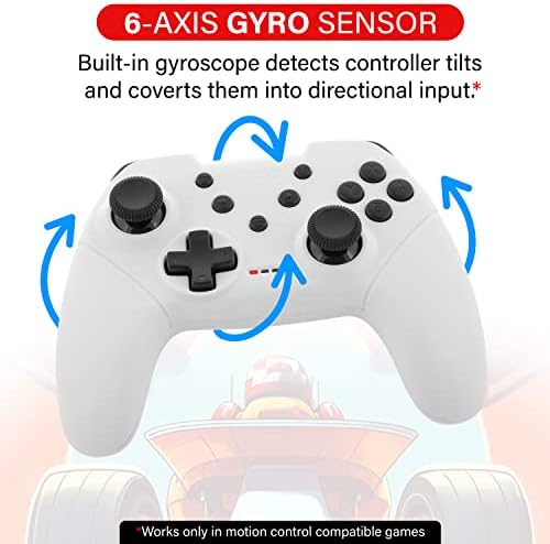 NYKO bežični Mini Core Count kontroler za Nintendo Switch - Bluetooth Pro kontroler Alternativa s turbo programiranjem, ergonomskim