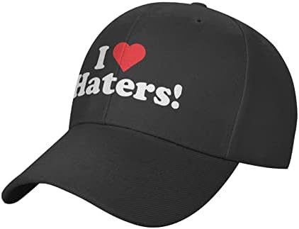 Volim mrzitelje smiješne bejzbol kapice običan kamiondžijski šešir ugrađeni tati šešir za muškarce žene
