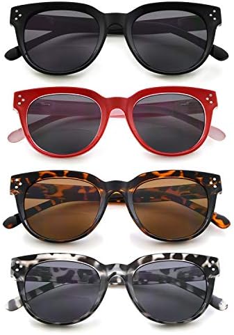 Eyekepper s 4-pakiranjem bifokalnih naočala za žene koje čitaju pod sunčevim stilskim bifokalnim čitateljima zatamnjena leća