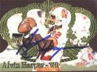 Alvin Harper Tampa Bay Buccaneers 1995 Pacific Die Cast Autographed Card. Ovaj predmet dolazi s potvrdom o autentičnosti