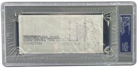 Bob Gibson St. Louis Cardinals potpisali su ploča Osobna banka Provjera 3452 PSA/DNK - Kartice s autogramima s bejzbolom