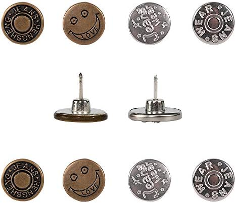 [Nadograđeno] 10pcs Instant gumbi, zamjenski gumbi, stvarno jednostavan način za podešavanje struka hlača kao što je vaša