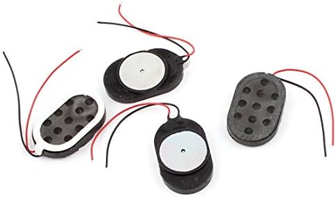 AEXIT 4PCS 1W Popravak zvučnika 8 ohm ovalna plastična školjka Telefon Magnet Speaker Pribor za popravak zvučnika 15 mmx24mmx4mm