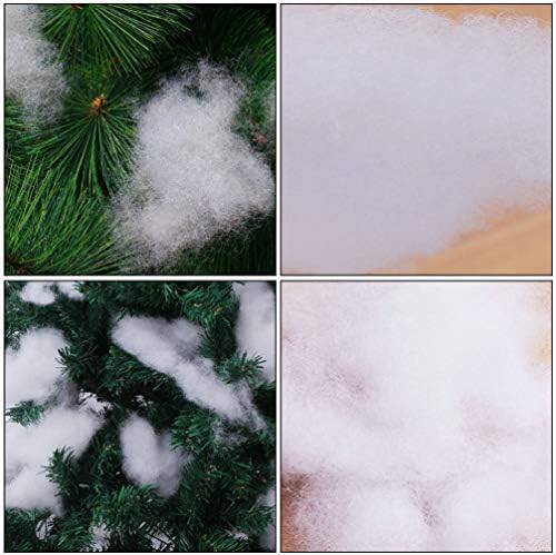 2 torbe Božićni lažni snježni dekor lažni pamučni snijeg instant pahuljasti snijeg lažni umjetni snijeg za božićno drvce