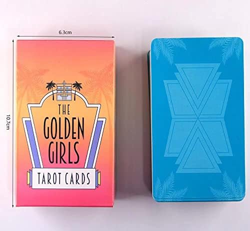 Naxhore Tarot Cards-78 Oracle Card The Golden Girls Tarot Cards paluba za Fortune Going Game Game Radining Card Board Game