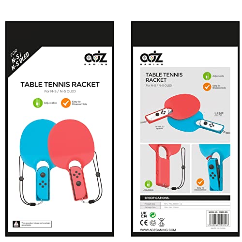 ADZ stolni teniski reket za Nintendo Switch Mario Tennis Aces Switch Tennis Recket Grip kompatibilan s Nintendo Switch i