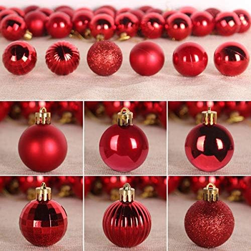 [36 pakiranje, 1.57 ''] - božićni ukrasi s kuglicama, božićni ukrasi koji dolaze s kukama za ukrase drveća, razbijeni božićni