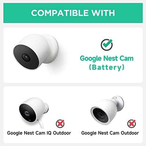 Ayotu 16ft snop kabela za napajanje s nosačem protiv krađe za Google Nest Cam, vodootporni adapter za napajanje Brzo punjenje