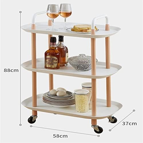 DNATS 3 sloja nordijski stil luksuzni mobilni kolica jednostavna kuhinja dnevna soba stalak za skladištenje