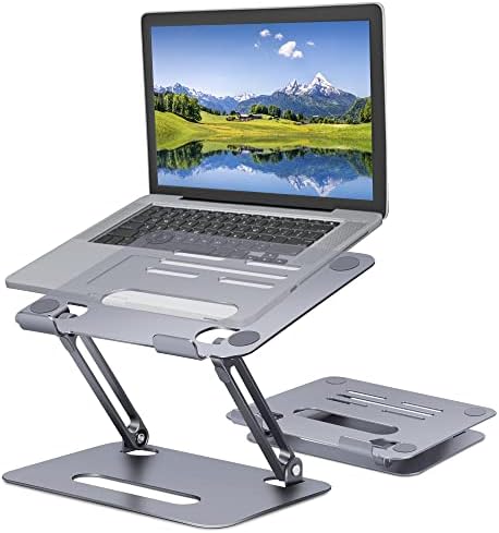 ARAE za iPad 10,2 inčni slučaj i & +prijenosno računalo za stol, podesivi držač aluminijskog prijenosnog računala za 10-15,6