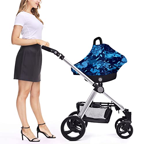 Dječje auto sjedalo pokriva plava maskirna sportska uzorka uzorka za njegu poklopca za dojenje šal za kolica za bebe višenamjenski