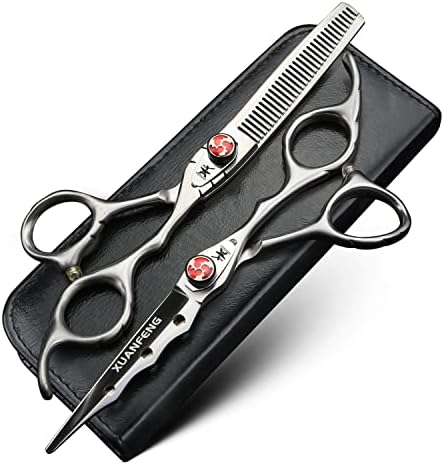Elastični vijak mat škare za kosu 6 inča JP9CR18 Čelični profesionalni škare za rezanje kose i škare za stanjivanje, alati