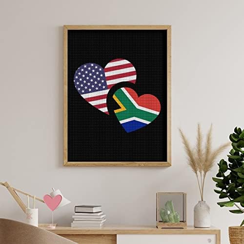 South_africa američka zastava ukrasni dijamantni setovi za slikanje smiješnih 5d diy puna bušilica dijamantnih točkica slike