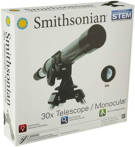 Smithsonian stabljika 30x teleskop s aluminijskim stolom stativom