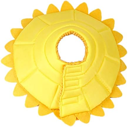 Zaštitna ogrlica za oporavak kućnih ljubimaca u obliku suncokreta od elizabetanskog mačjeg konusa, slatka mekana ogrlica