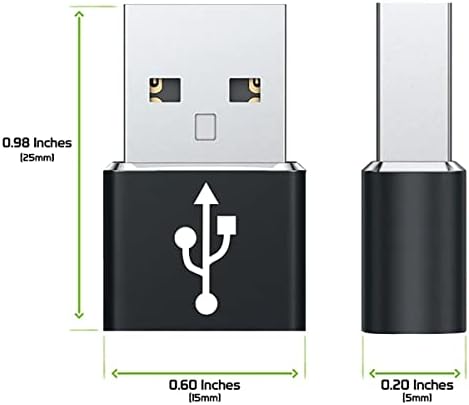 USB-C ženska osoba za USB muški brzi adapter kompatibilan s vašim Google Pixel pupoljcima za punjač, ​​sinkronizaciju, OTG