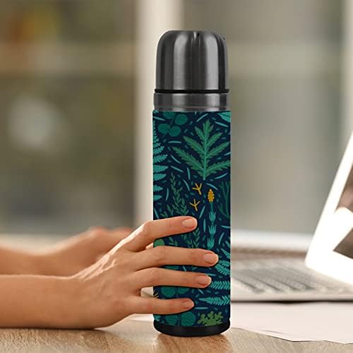 Vantaso izolirana vakuumska tikvica Sportska boca za vodu izolacija zelena džungla tropska lišća cvjetni cvjetni šalica šalica